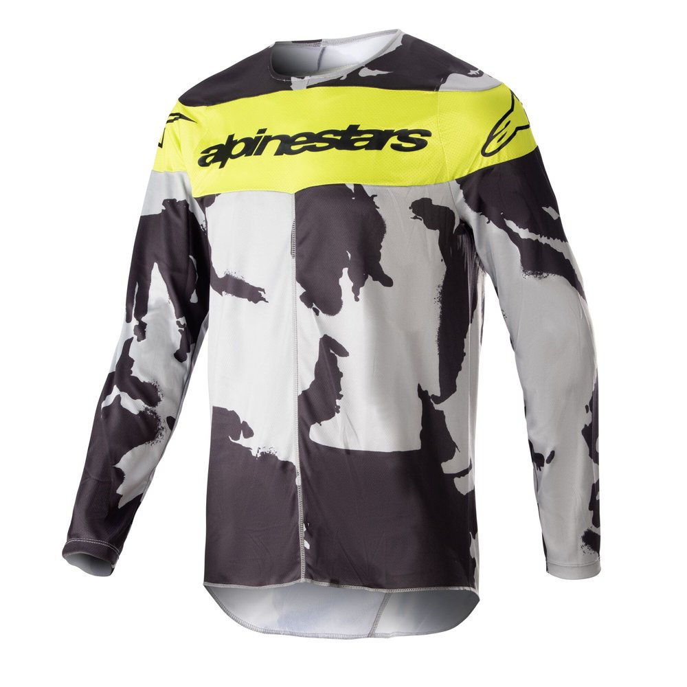 ALPINESTARS Racer Tactical MX MTB Jersey grau gelb camo