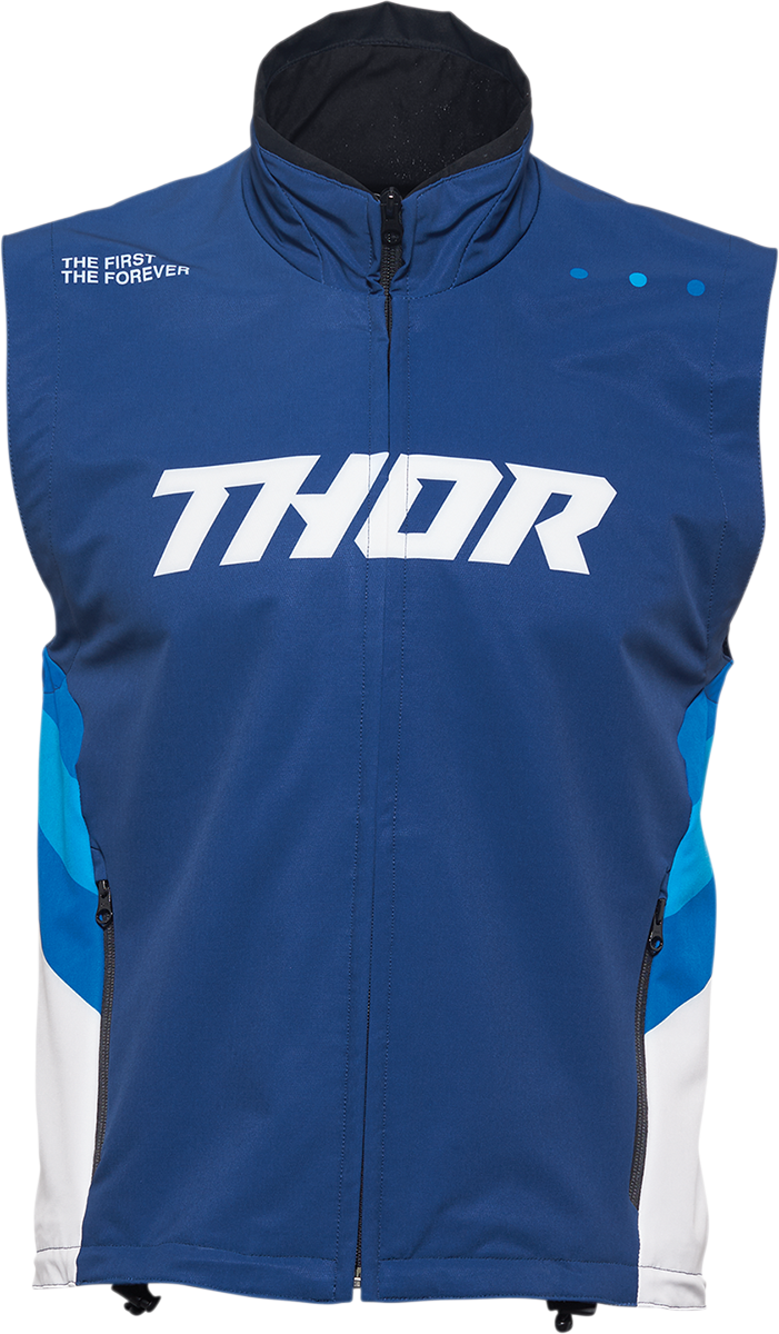 THOR Warmup Weste blau weiss