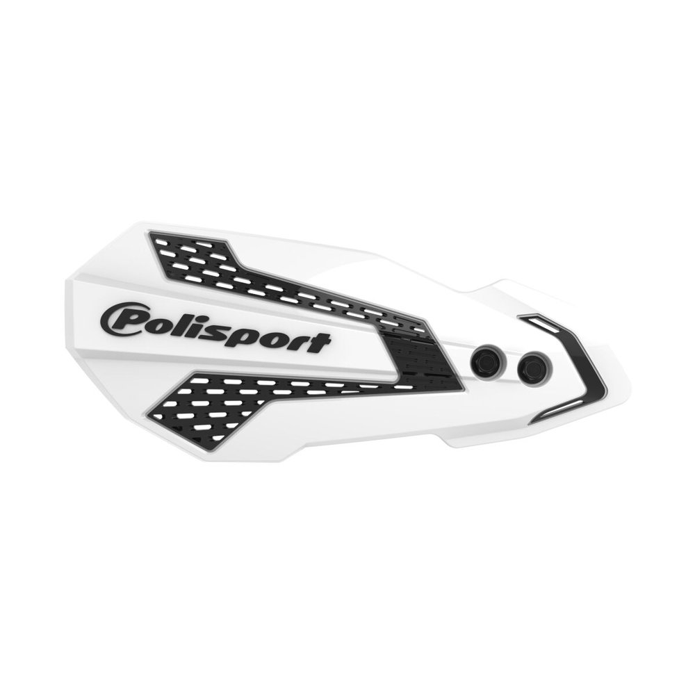 POLISPORT MX Flow Handprotektoren weiss schwarz