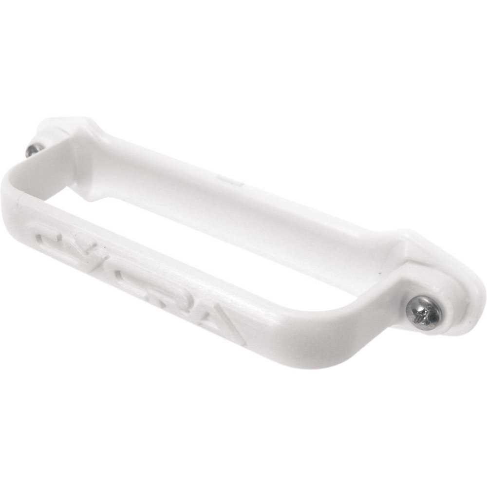 CYCRA Führung für Bremsschlauch an vorderer Nummerntafel weiss