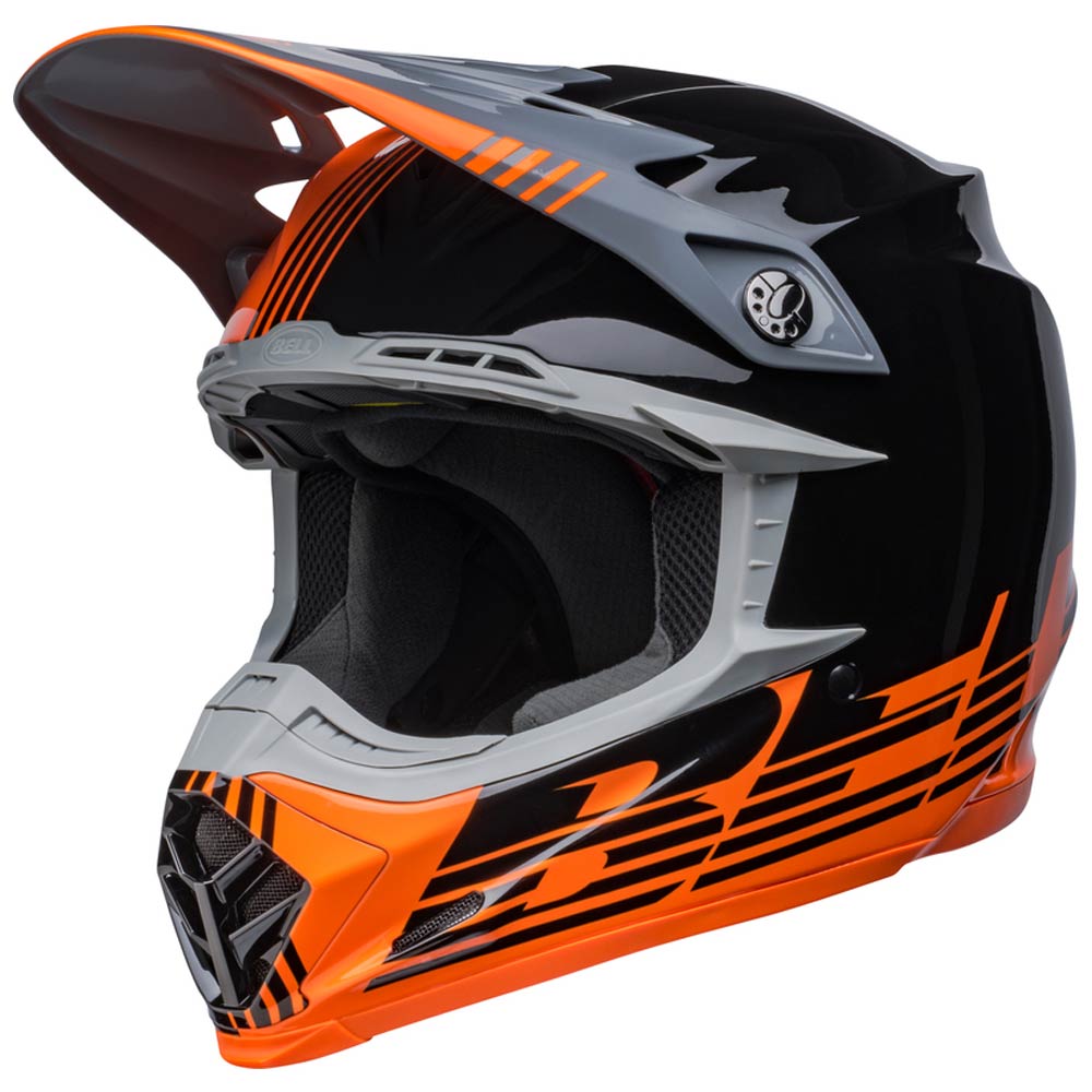 BELL Moto-9 Louver MIPS Motocross Helm schwarz orange