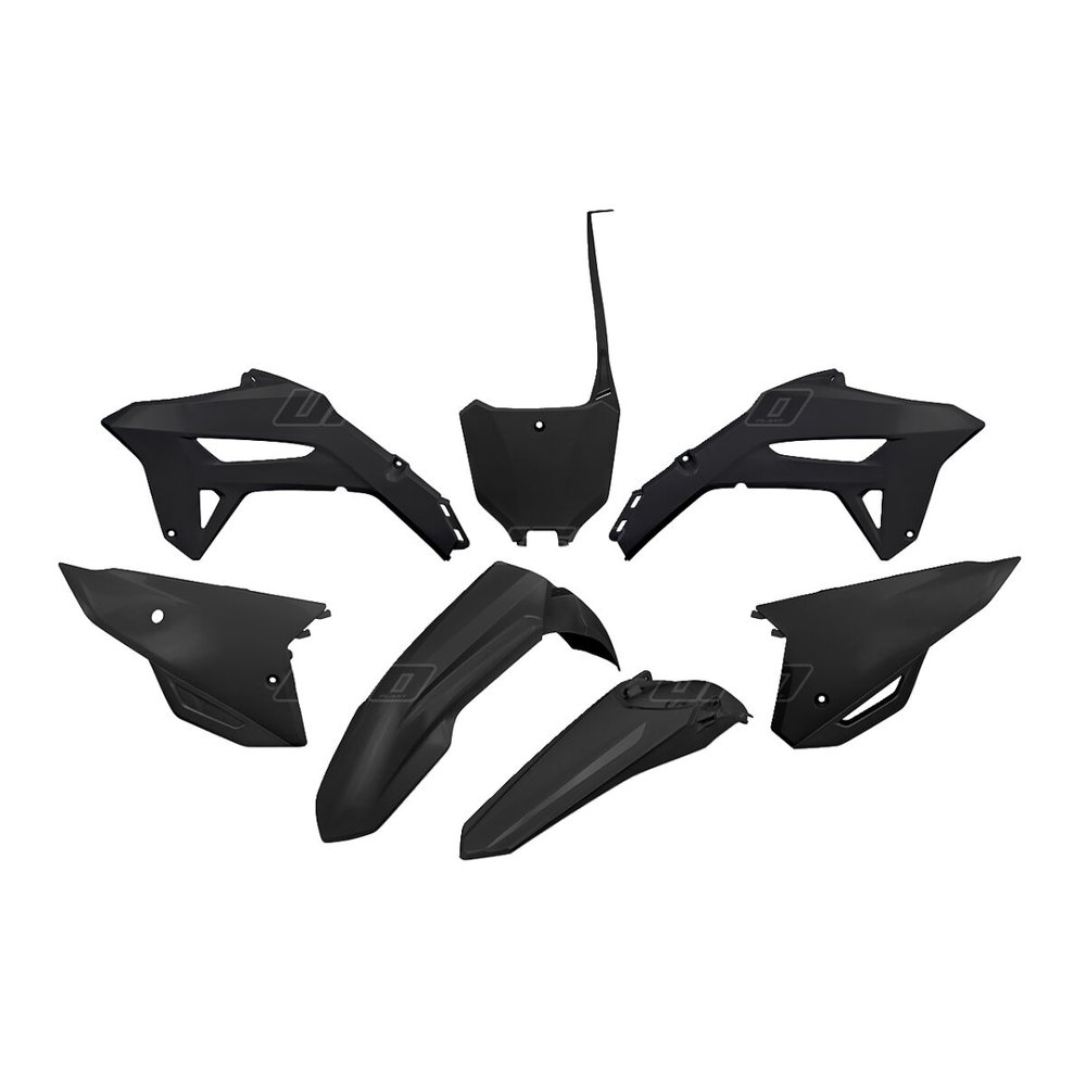 UFO Komplettes Karosserie-Kit Plastikteile Honda CRF250 22-/450 21- schwarz