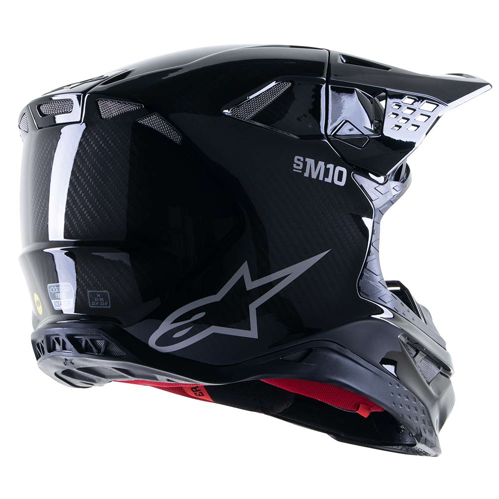 ALPINESTARS Supertech M10 Solid Motocross Helm carbon
