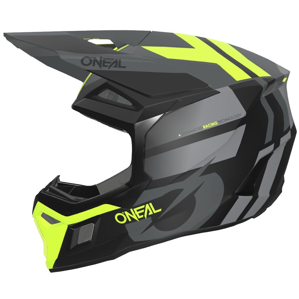 ONEAL 3SRS Motocross Helm Ride schwarz/grau/neon gelb ONEAL 3SRS Motocross Helm Ride schwarz/grau/neon gelb