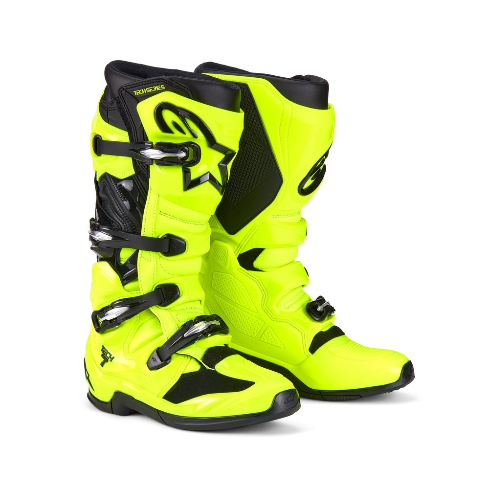 ALPINESTARS Tech 7 Motocross Stiefel neon gelb schwarz ALPINESTARS Tech 7 Motocross Stiefel neon gelb schwarz