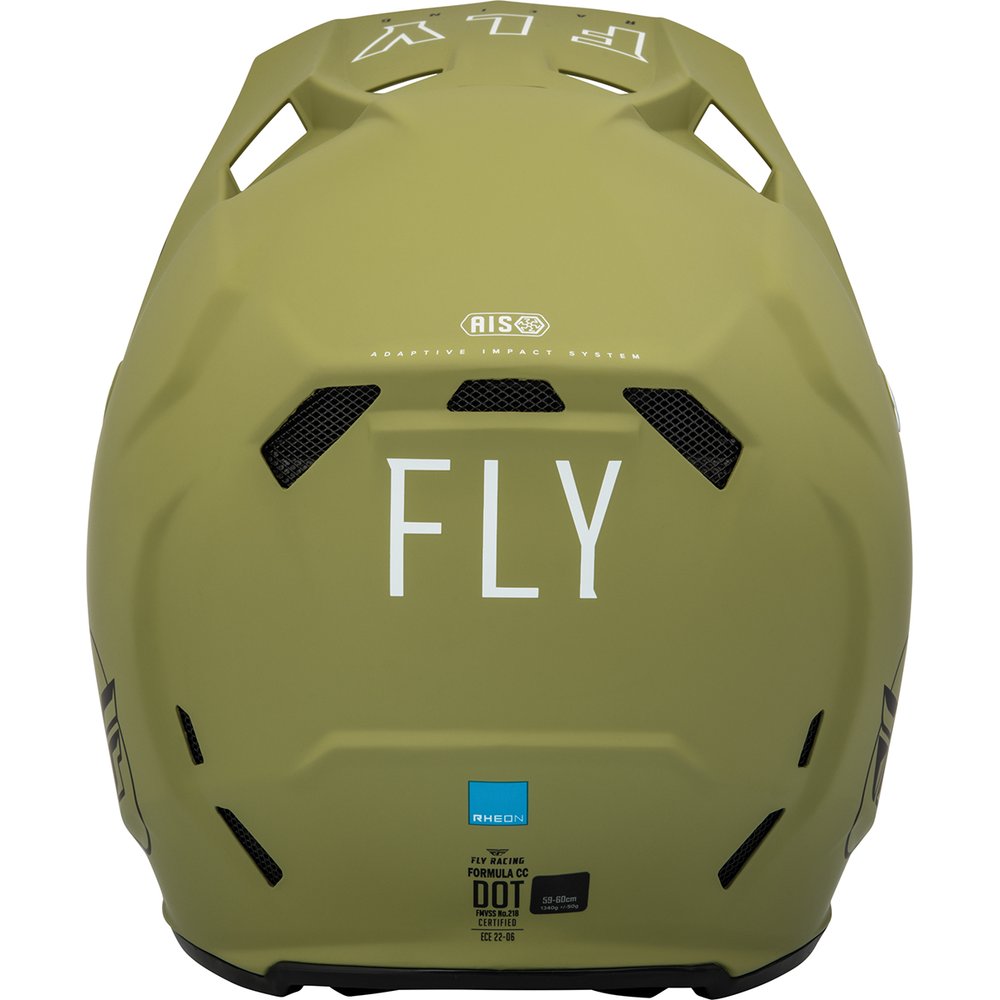 FLY Formula CC Centrum Motocross Helm oliv grün schwarz