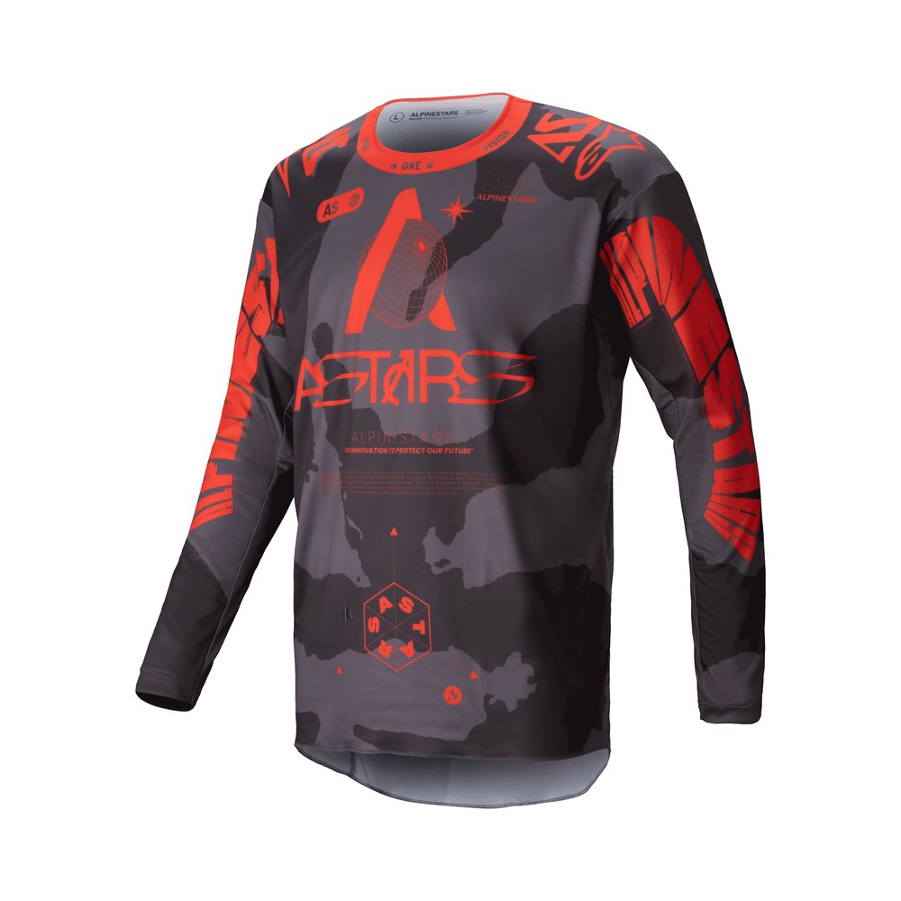 ALPINESTARS Racer Hollow Jersey grau camo orange ALPINESTARS Racer Hollow Jersey grau camo orange