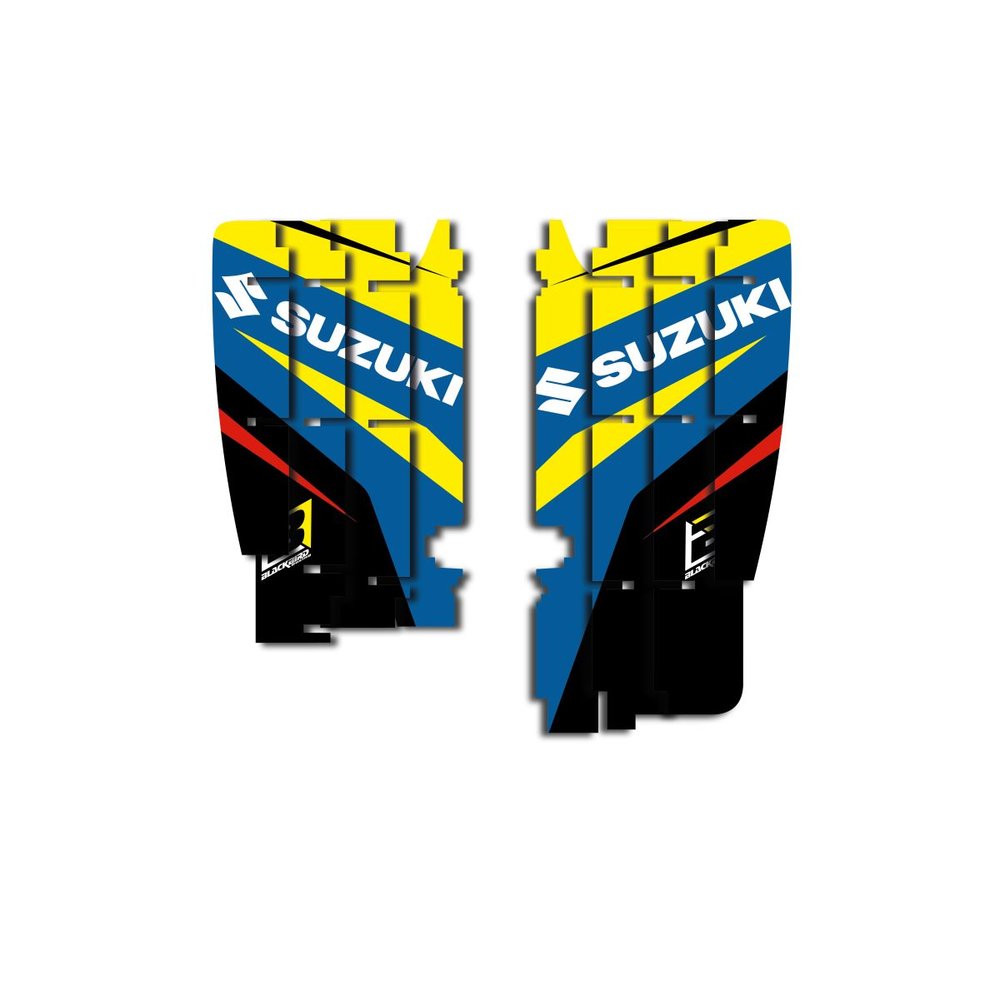BLACKBIRD RACING Replica Kühlerschutz-Dekorsatz Aufkleber Suzuki RMZ