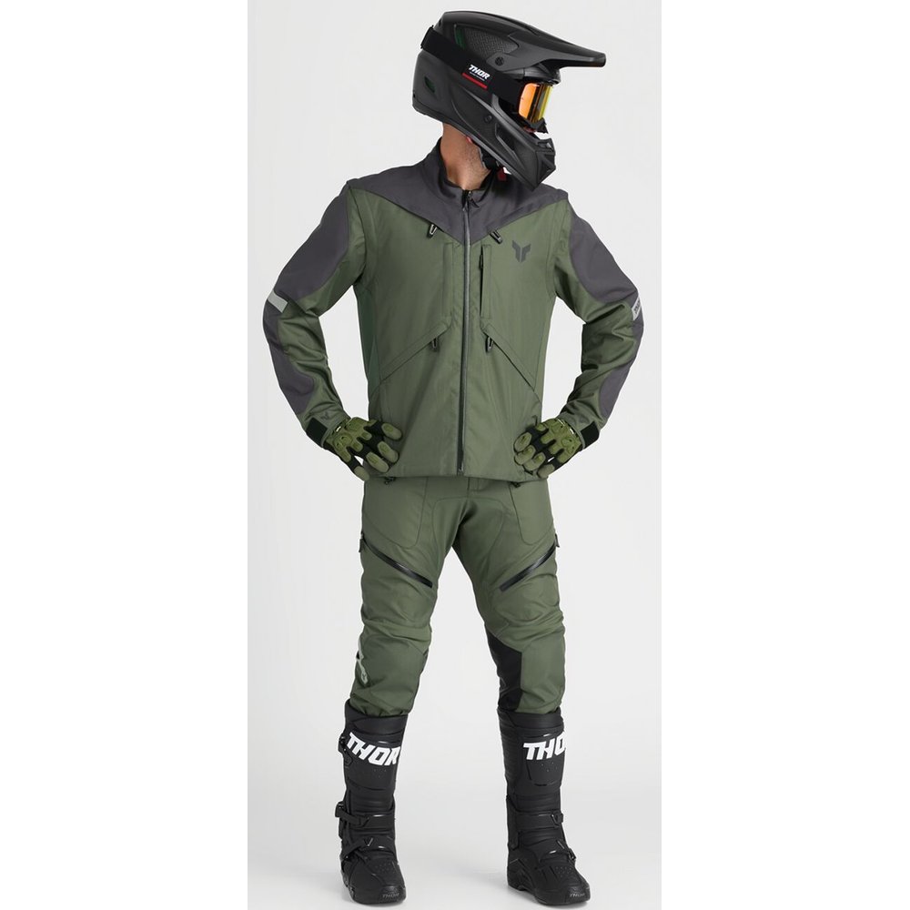 THOR Terrain Enduro Hose Itb army grün grau THOR Terrain Enduro Hose Itb army grün grau