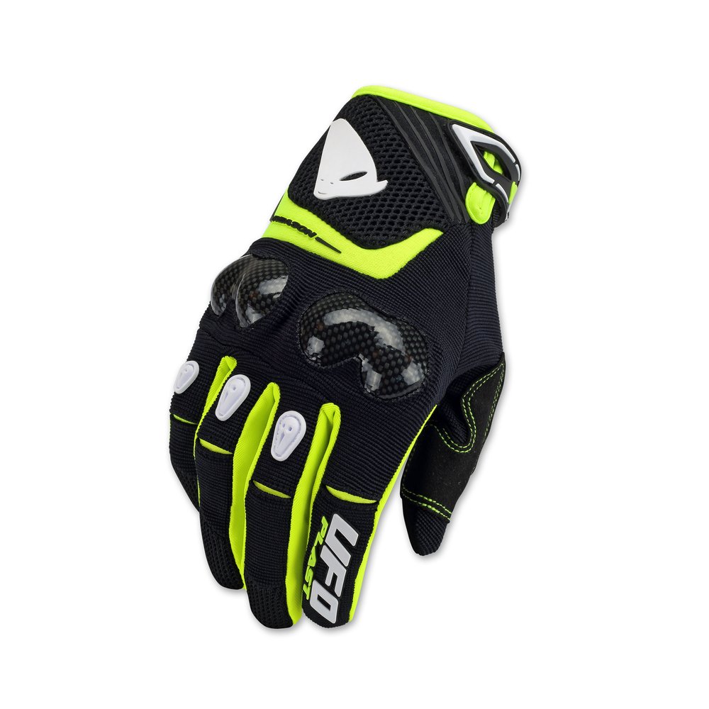 UFO Carbon Reason Handschuhe schwarz neon gelb
