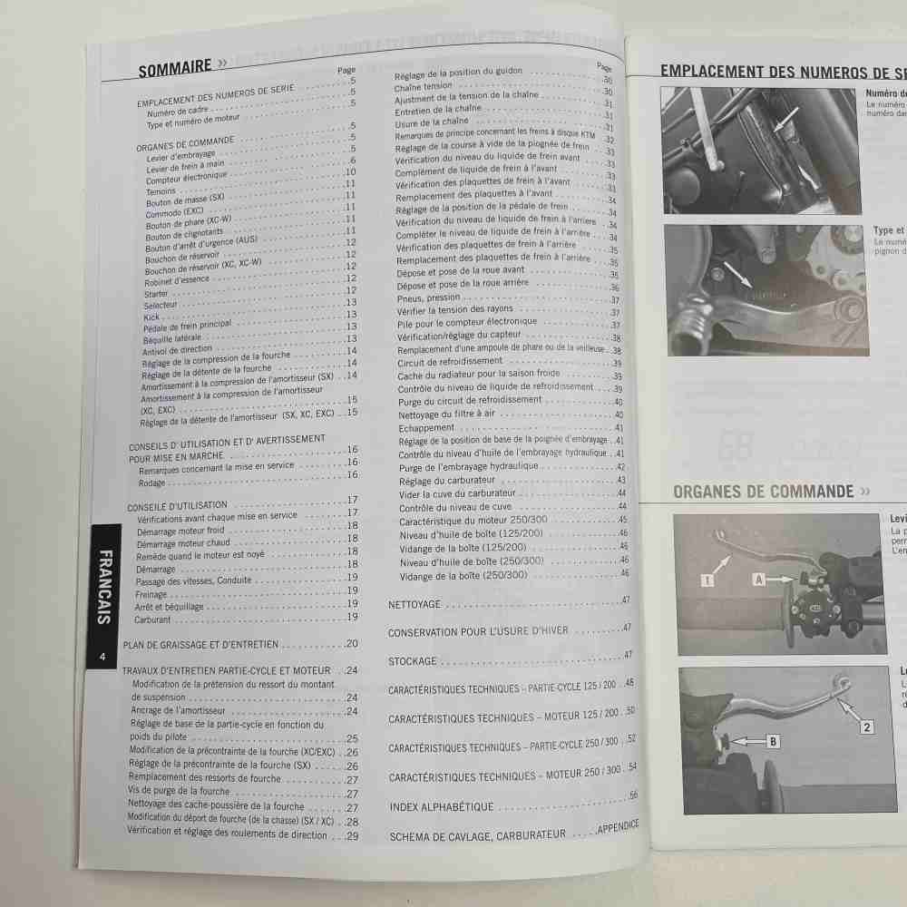 KTM 125/200/250/300 2006 SX/EXC/XC/XC-W 3.211.72FR Motorrad-Handbuch gebraucht