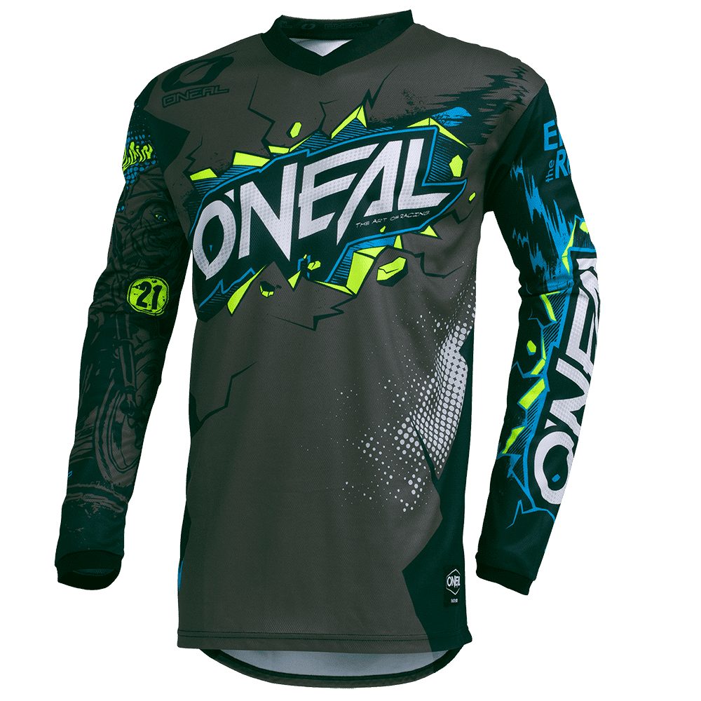 ONEAL Element Youth Villain MX Kinder Jersey grau