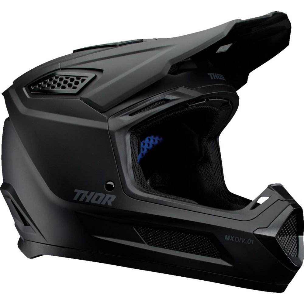 THOR Fleet Motocross Helm Blackout schwarz