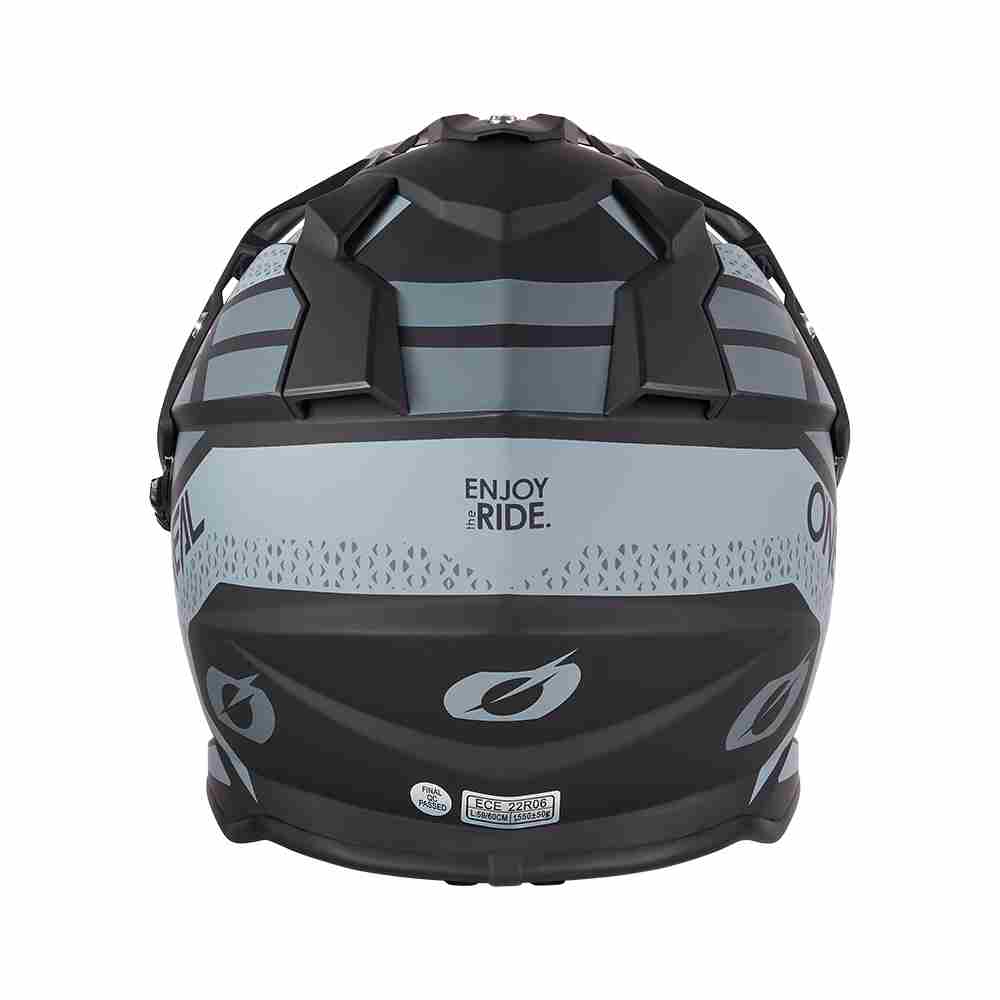 ONEAL Sierra R Enduro Motorrad Helm schwarz grau