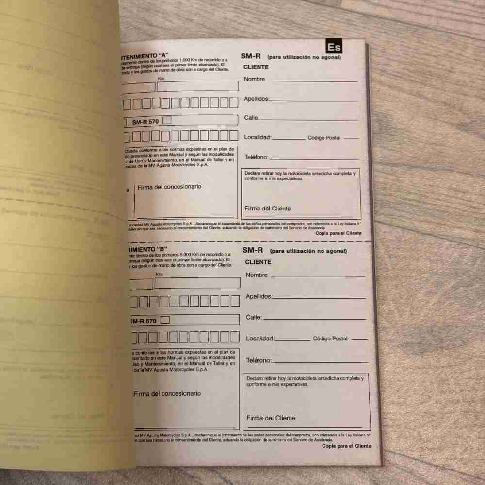 HUSQVARNA CR WR TC TE SMR Kauf-Anmeldung Buch Original OEM 800090573