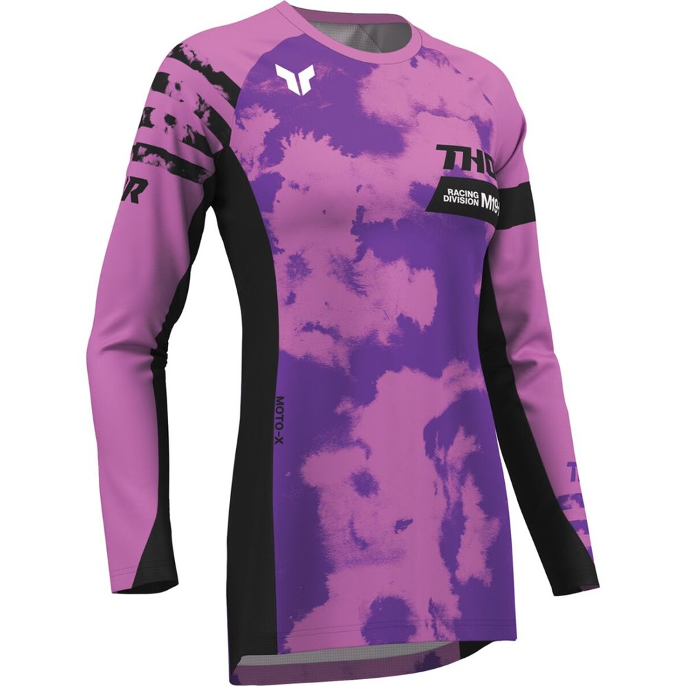 THOR Launchmode Bleach Frauen Jersey schwarz/pink/dunkel grau