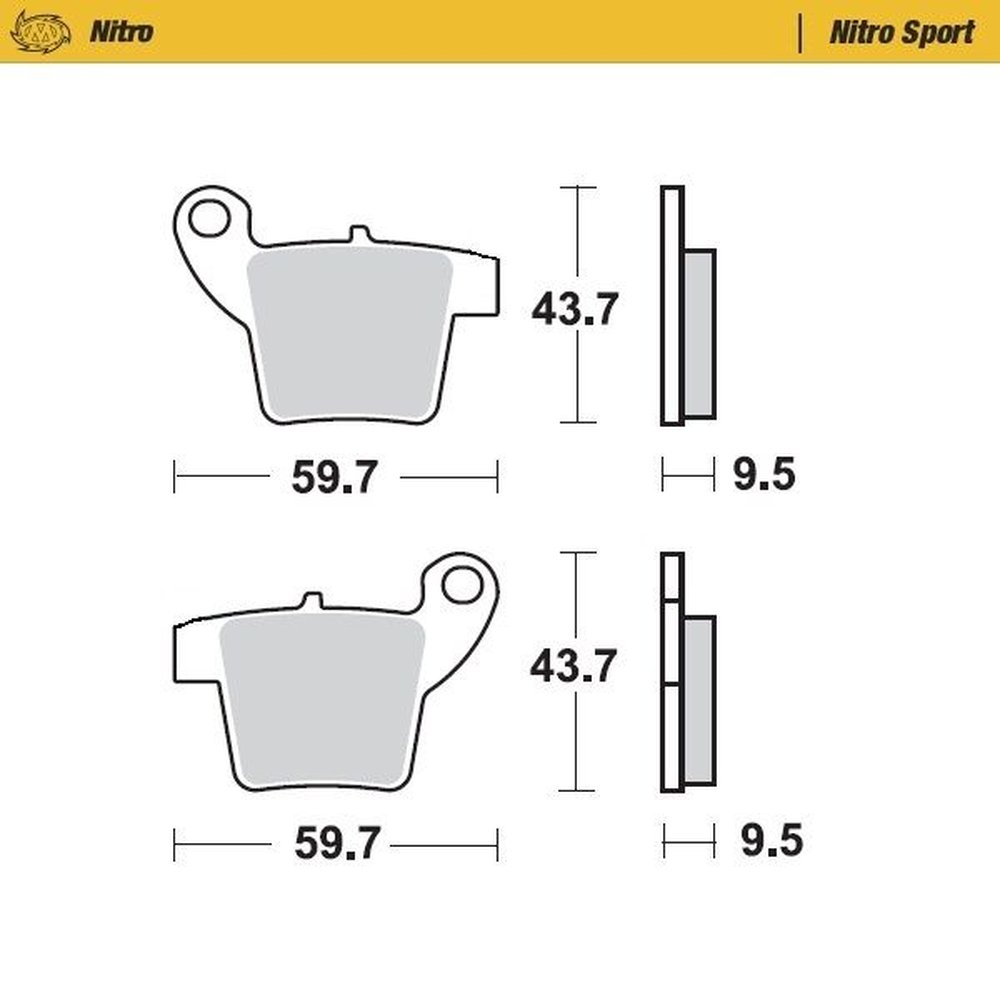 MOTO-MASTER Bremsbeläge Set Nitro Sporanget
