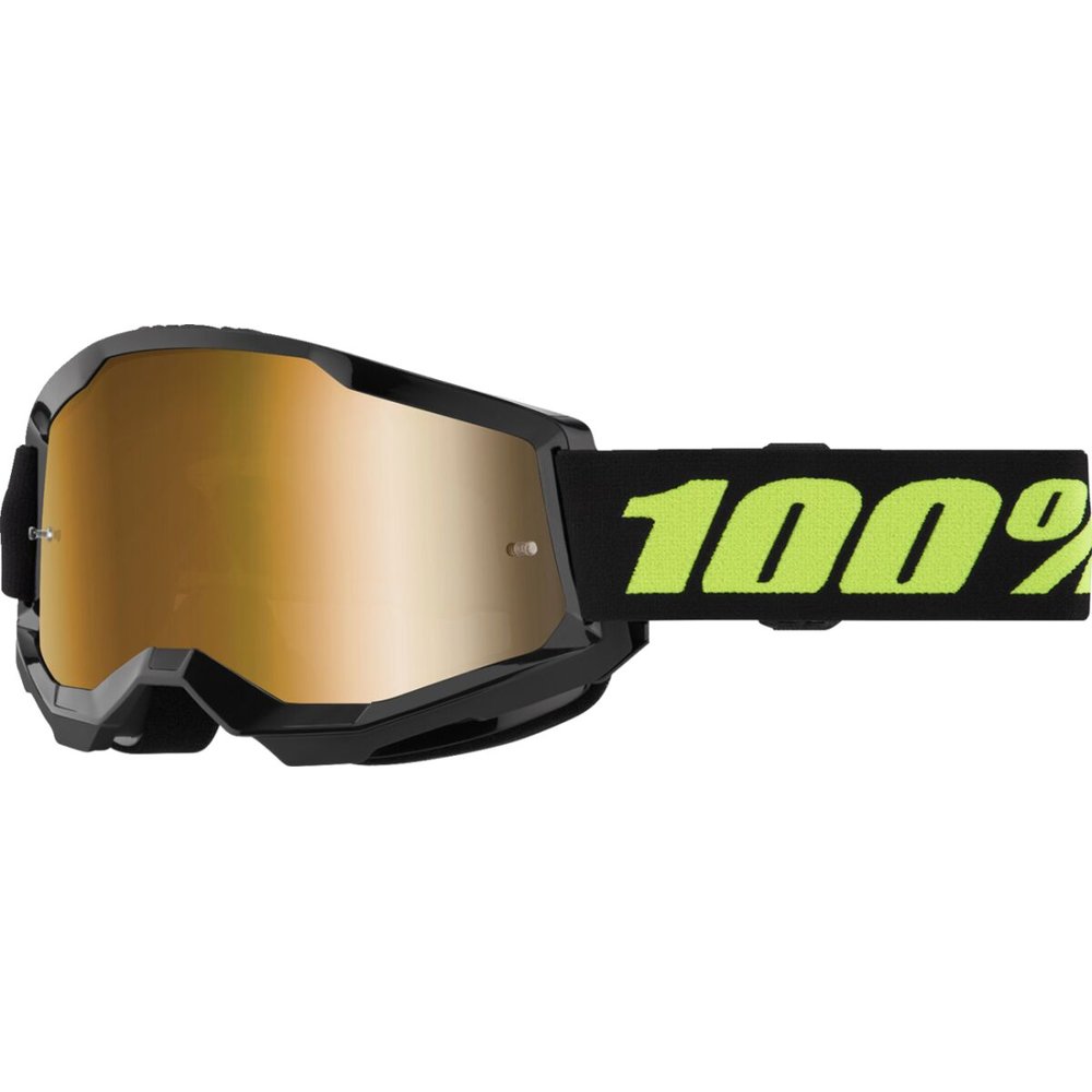 100% Strata 2 Brille Solar Eclipse gold verspiegelt
