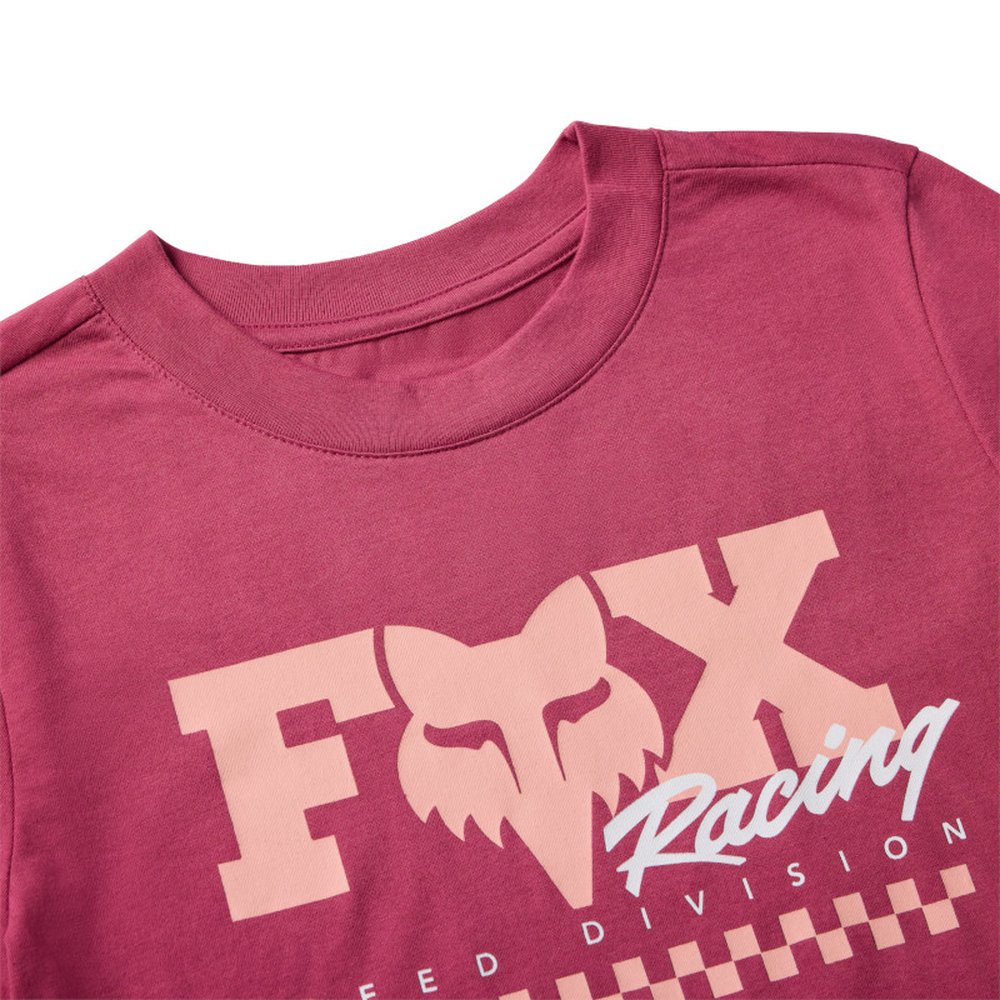 FOX W CHECKER SS BABY T-Shirt für Frauen Dark Pink