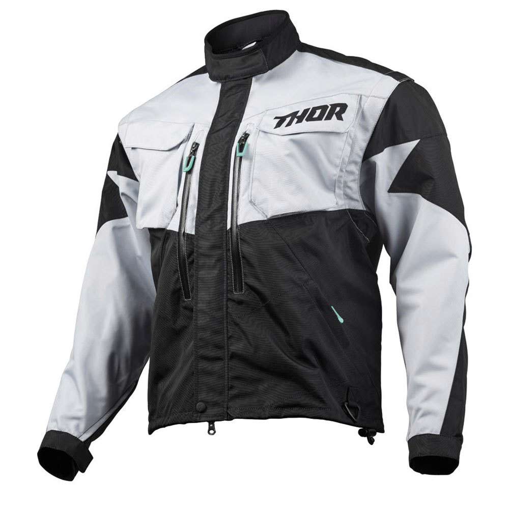 THOR Terrain Motocross Jacke weiss schwarz