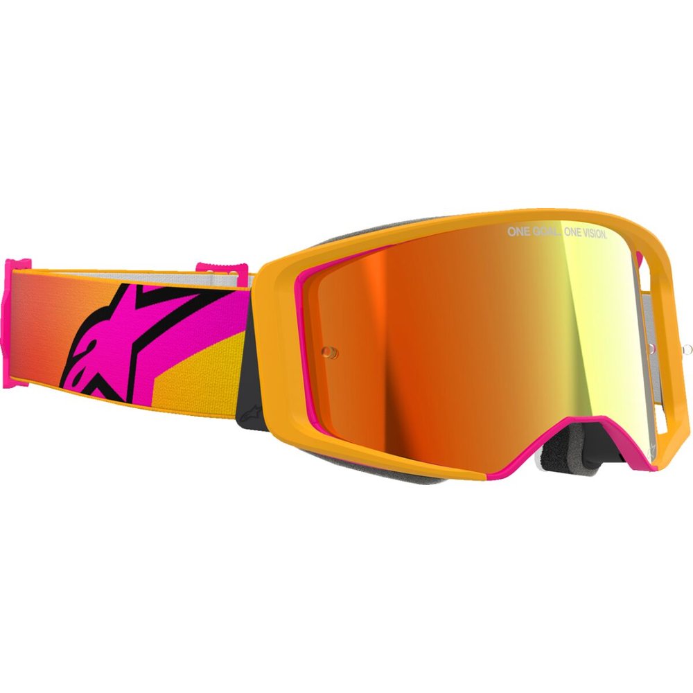 ALPINESTARS Supertech Corp Absolute Vision Brille gelb/pink rot verspiegelt