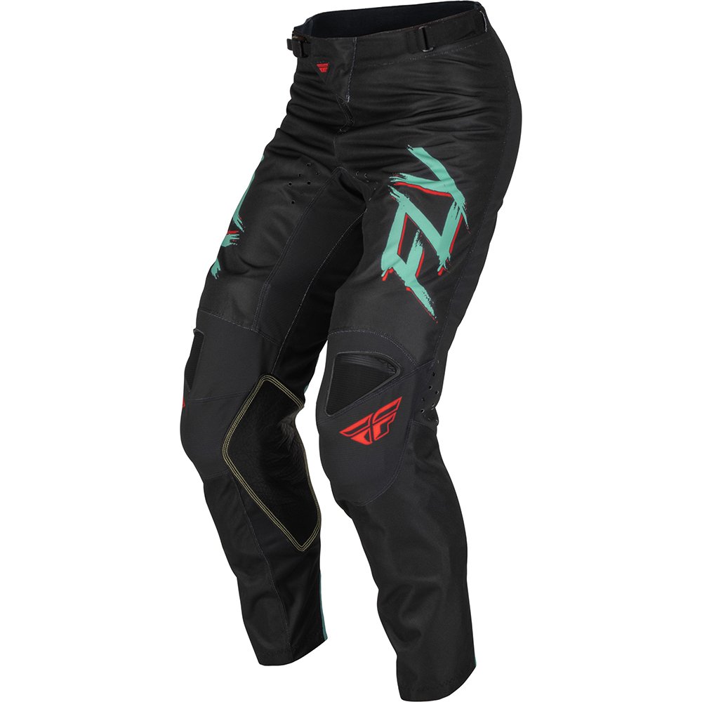 FLY Kinetic S.E. Rave Motocross Hose schwarz mint rot