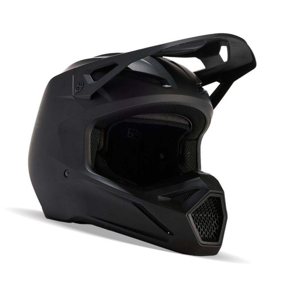 FOX V1 SOLID Motocross Helm Matt Schwarz
