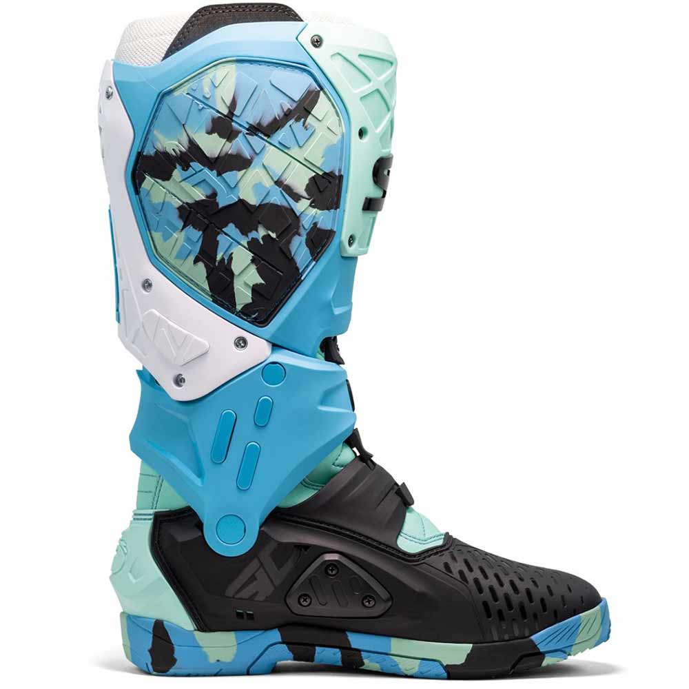 SIDI Crossfire X Motocross Stiefel messy cyan