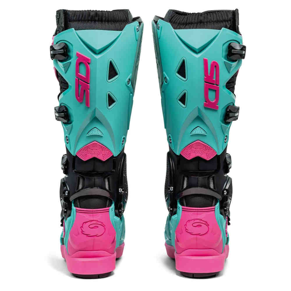 SIDI Crossfire 3 SRS Motocross Stiefel schwarz mint pink SIDI Crossfire 3 SRS Motocross Stiefel schwarz mint pink