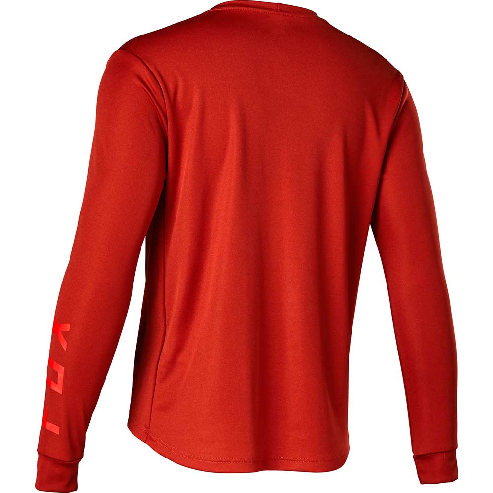 FOX Ranger Youth langärmliges MTB Jersey Kinder red clay