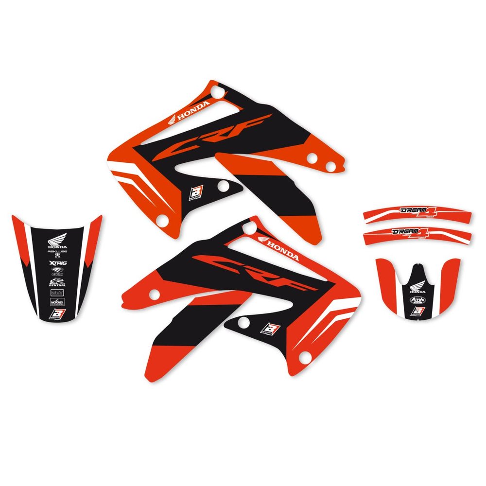 BLACKBIRD RACING Dekorsatz mit Sitzbankbezug Honda CRF450 02-04 BLACKBIRD RACING Dekorsatz mit Sitzbankbezug Honda CRF450 02-04