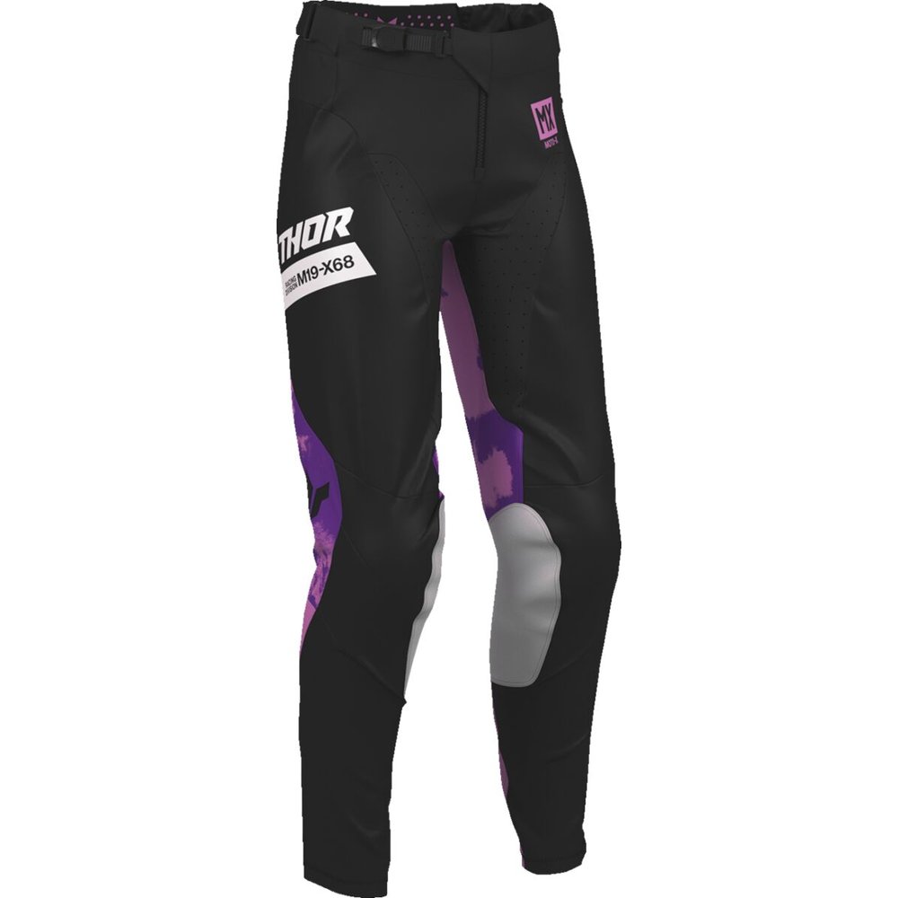 THOR Launchmode Bleach Frauen Motocross Hose schwarz/pink/dunkel grau THOR Launchmode Bleach Frauen Motocross Hose schwarz/pink/dunkel grau