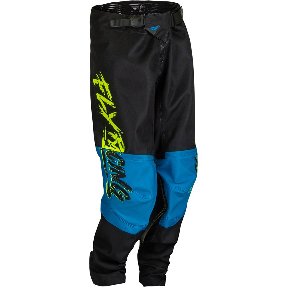 FLY Kinetic Khaos Kinder Motocross Hose schwarz gelb