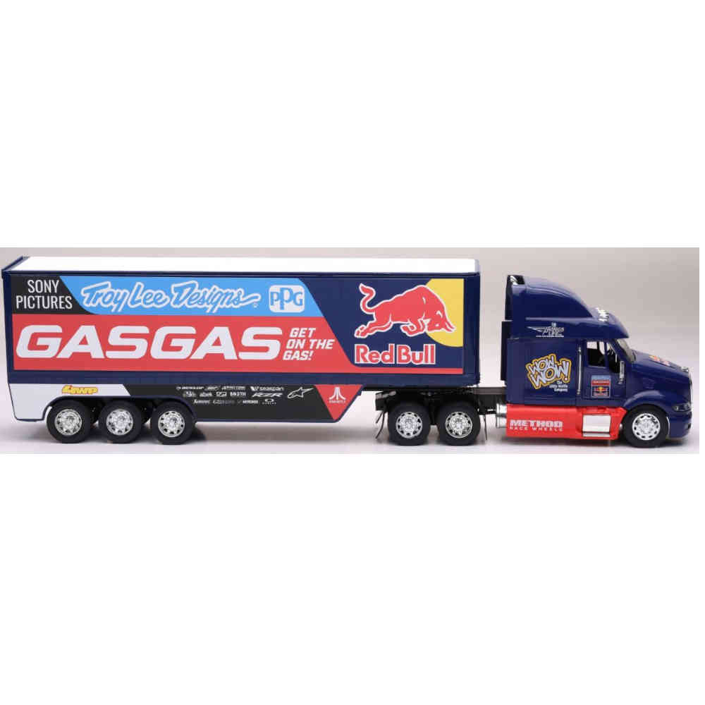 NEW RAY GASGAS Factory Racing Red Bull Truck Motocross Maßstab: 1:32 blau rot