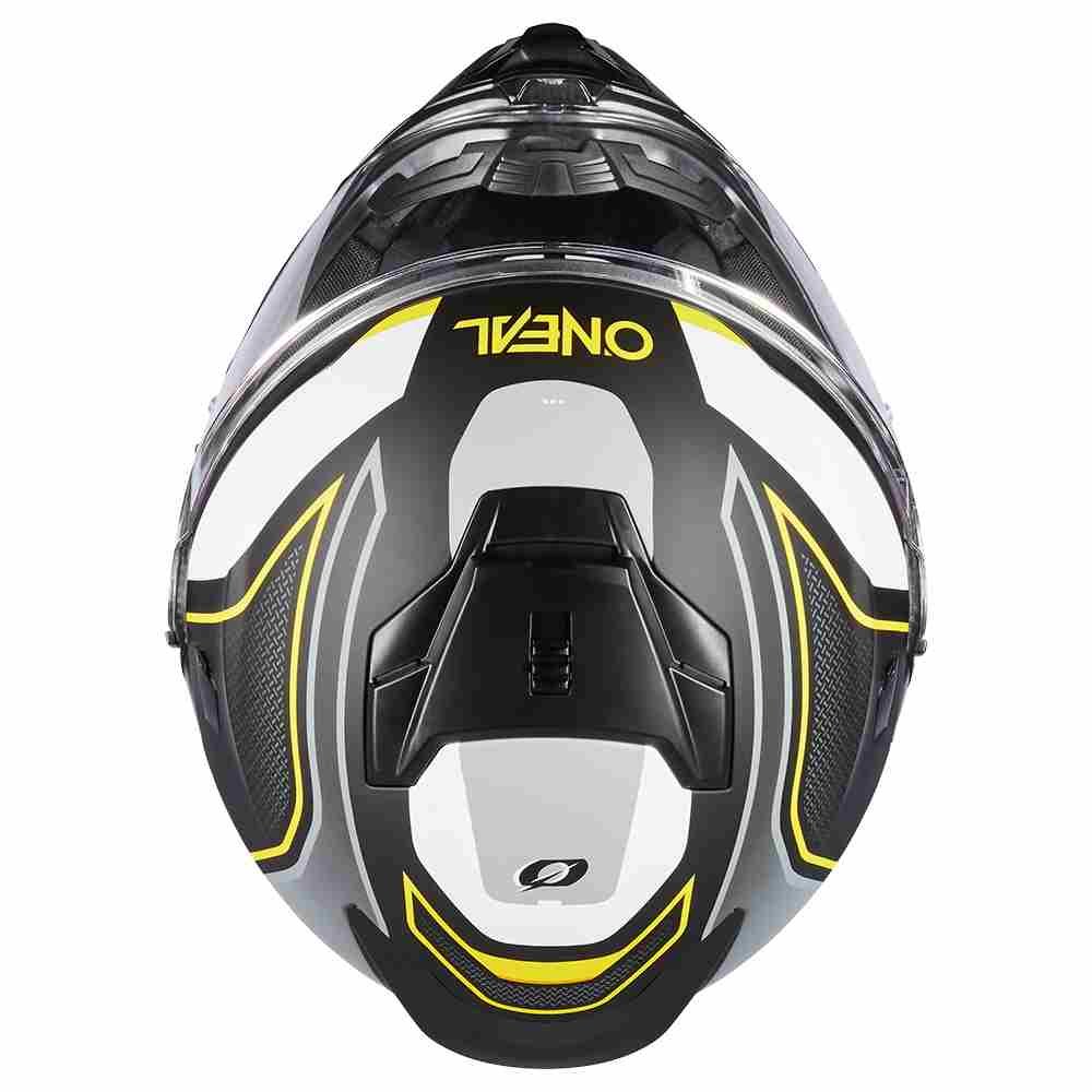 ONEAL D-SRS Square Enduro Motorrad Helm schwarz grau neon gelb