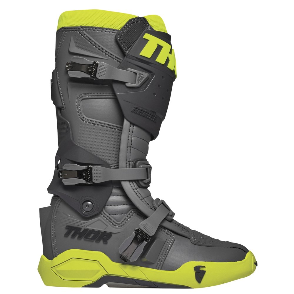 THOR Radial Motocross Stiefel grau gelb
