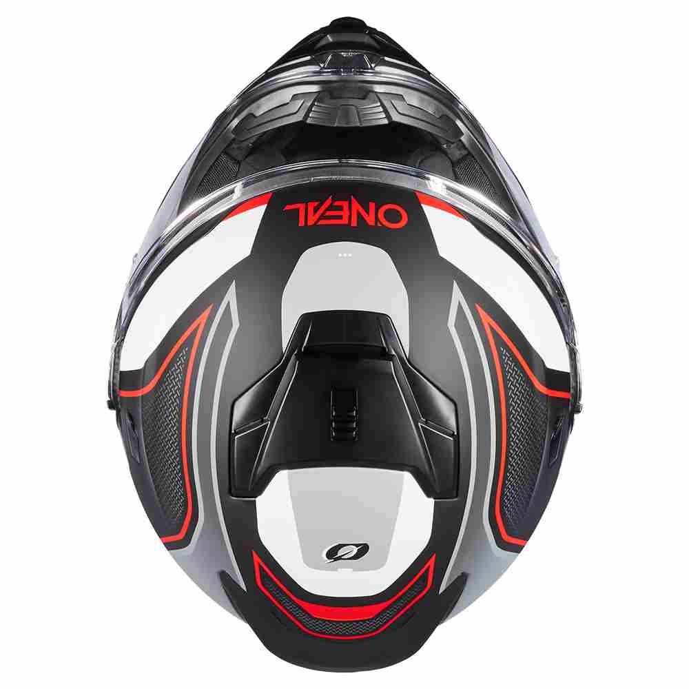 ONEAL D-SRS Square Enduro Motorrad Helm schwarz grau rot