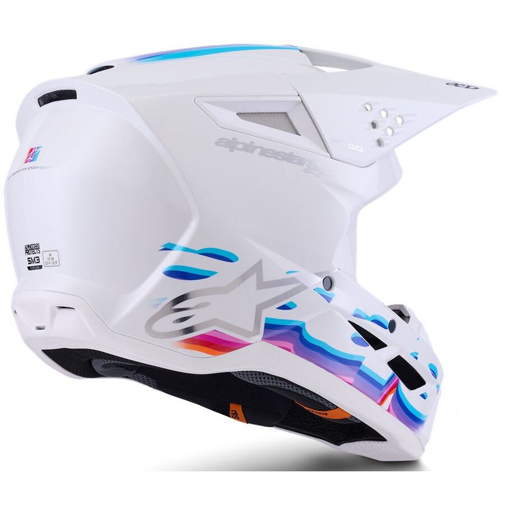 ALPINESTARS Supertech M3 Force Motocross Helm weiss-glossy ALPINESTARS Supertech M3 Force Motocross Helm weiss-glossy