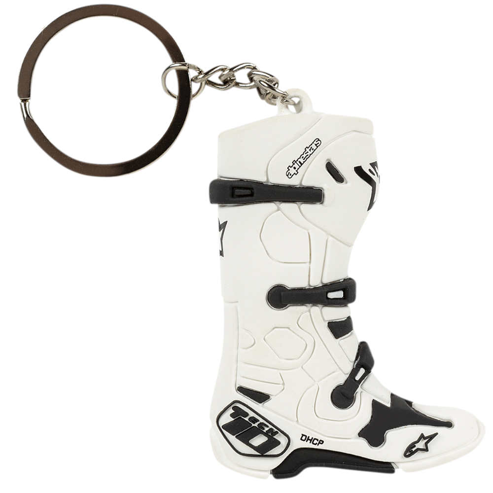 ALPINESTARS Tech 10 Stiefel Schlüsselanhänger weiss