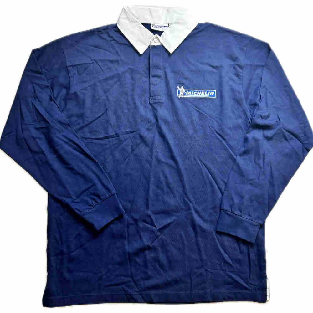 MICHELIN Longsleeve mit Kragen blau MICHELIN Longsleeve mit Kragen blau