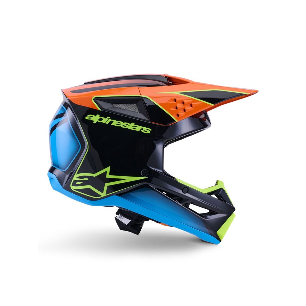 ALPINESTARS Supertech M3 Fray Motocross Helm schwarz/orange/gelb