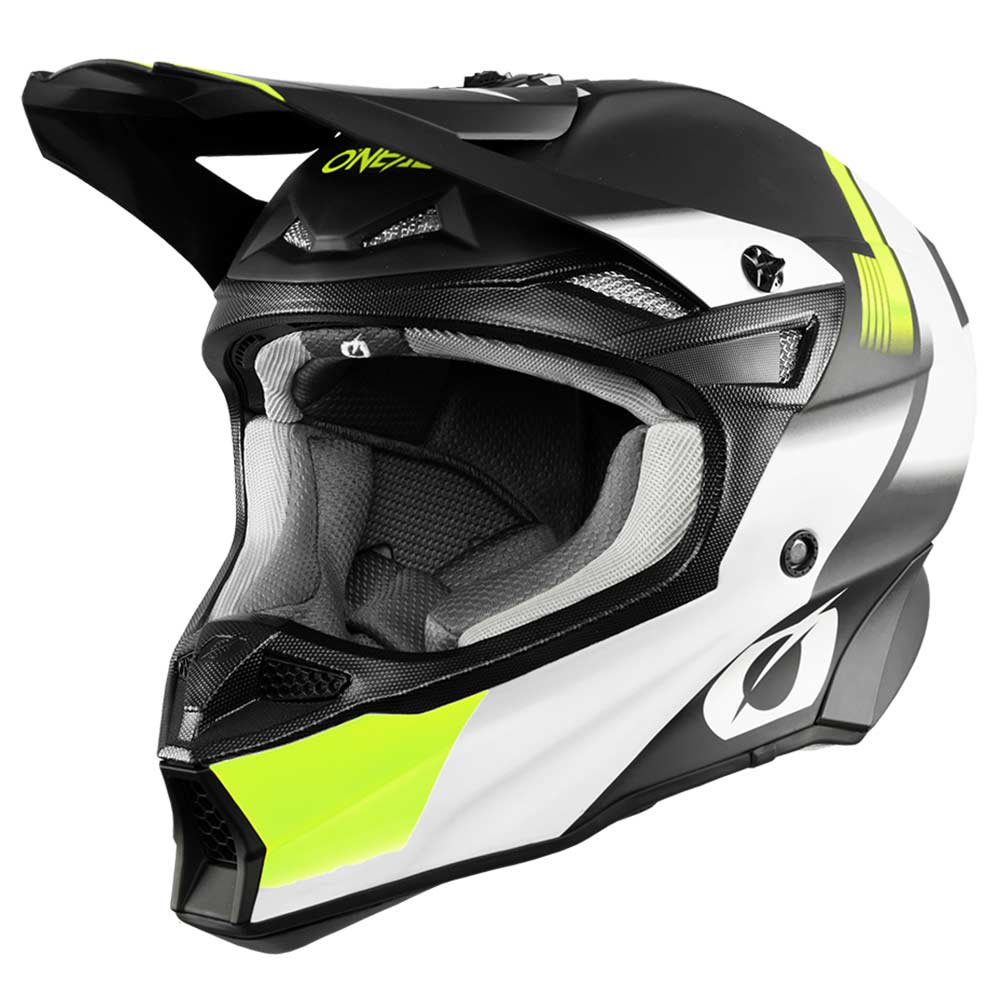 ONEAL 10SRS Motocross Helm Hyperlite blur schwarz neon gelb