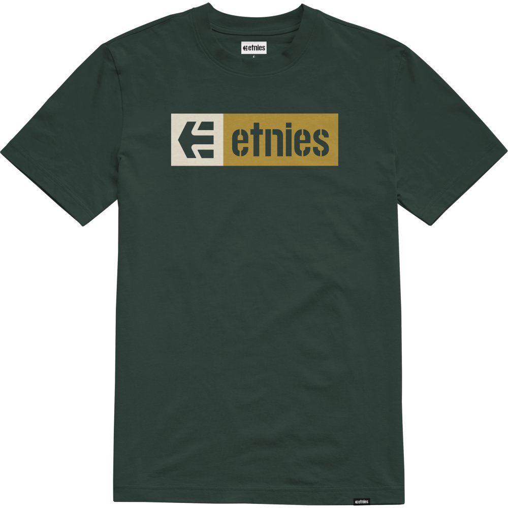 ETNIES New Box S/S Tee T-Shirt grün gold