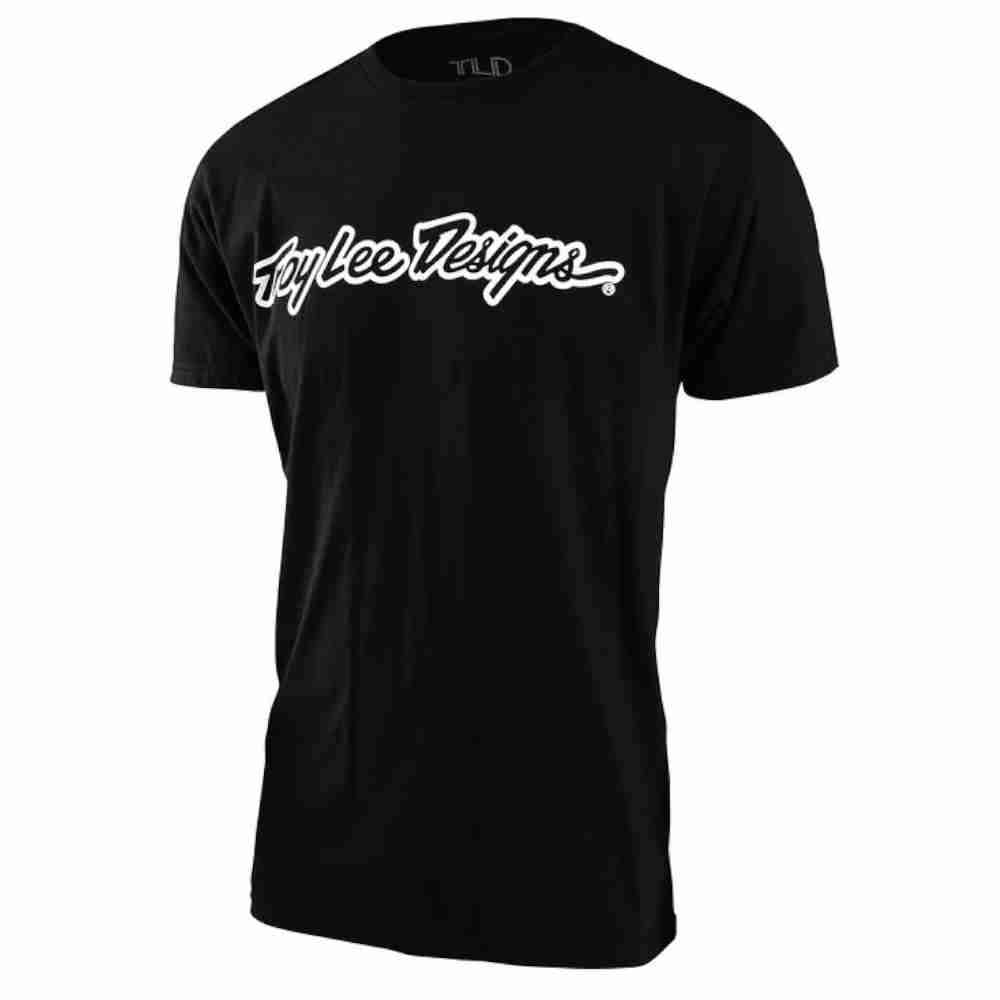 TROY LEE DESIGNS Signature T-Shirt schwarz heather TROY LEE DESIGNS Signature T-Shirt schwarz heather