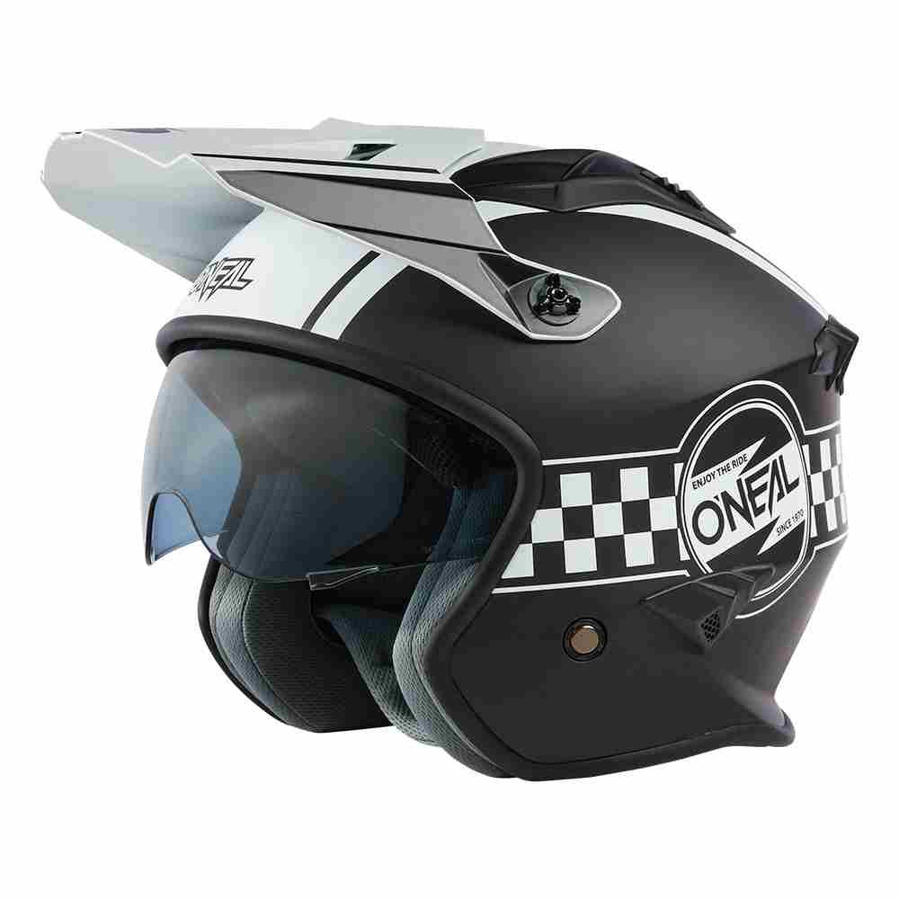 ONEAL Volt Cleft Trial Motorrad Helm schwarz weiss