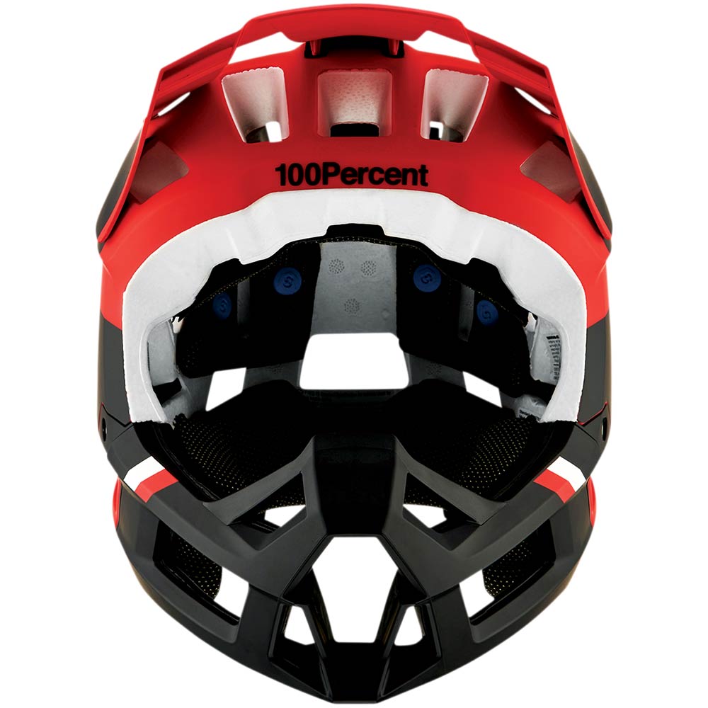 100% Trajecta Fidlock Cargo MTB Helm rot schwarz