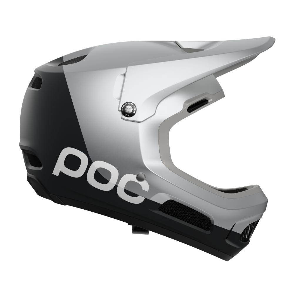 POC Coron Air Mips MTB Helm argentite silber/uranium schwarz matt