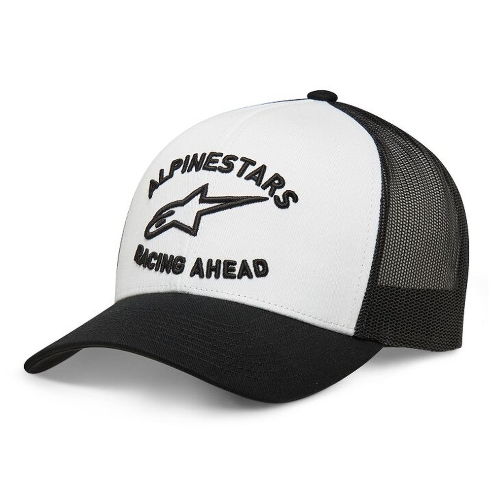 ALPINESTARS Trucker Kappe Triple weiss schwarz ALPINESTARS Trucker Kappe Triple weiss schwarz