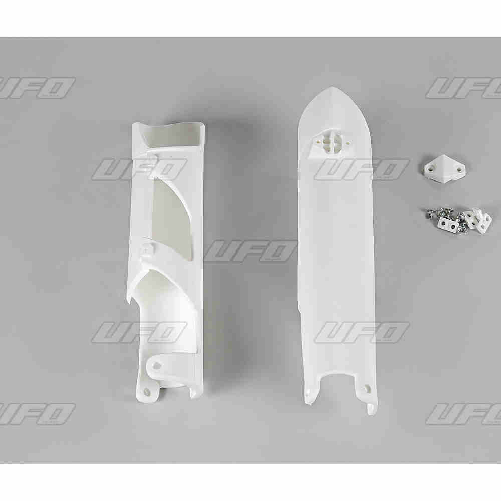 UFO KT04002-047 Gabelschützer passend für KTM SX/SXF/EXC 07-14 weiss