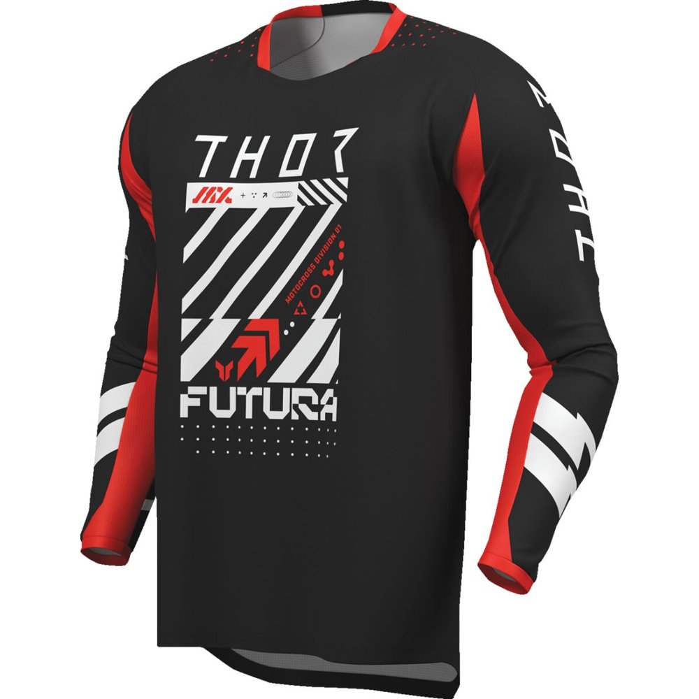 THOR Launchmode Futura Youth Kinder Jersey schwarz/rot